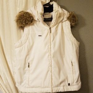 Columbia down hooded vest